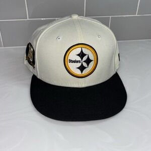 Pittsburgh Steelers NEW ERA 59FIFTY 75th Anniversary Patch Hat Size 7 3/4 Fitted